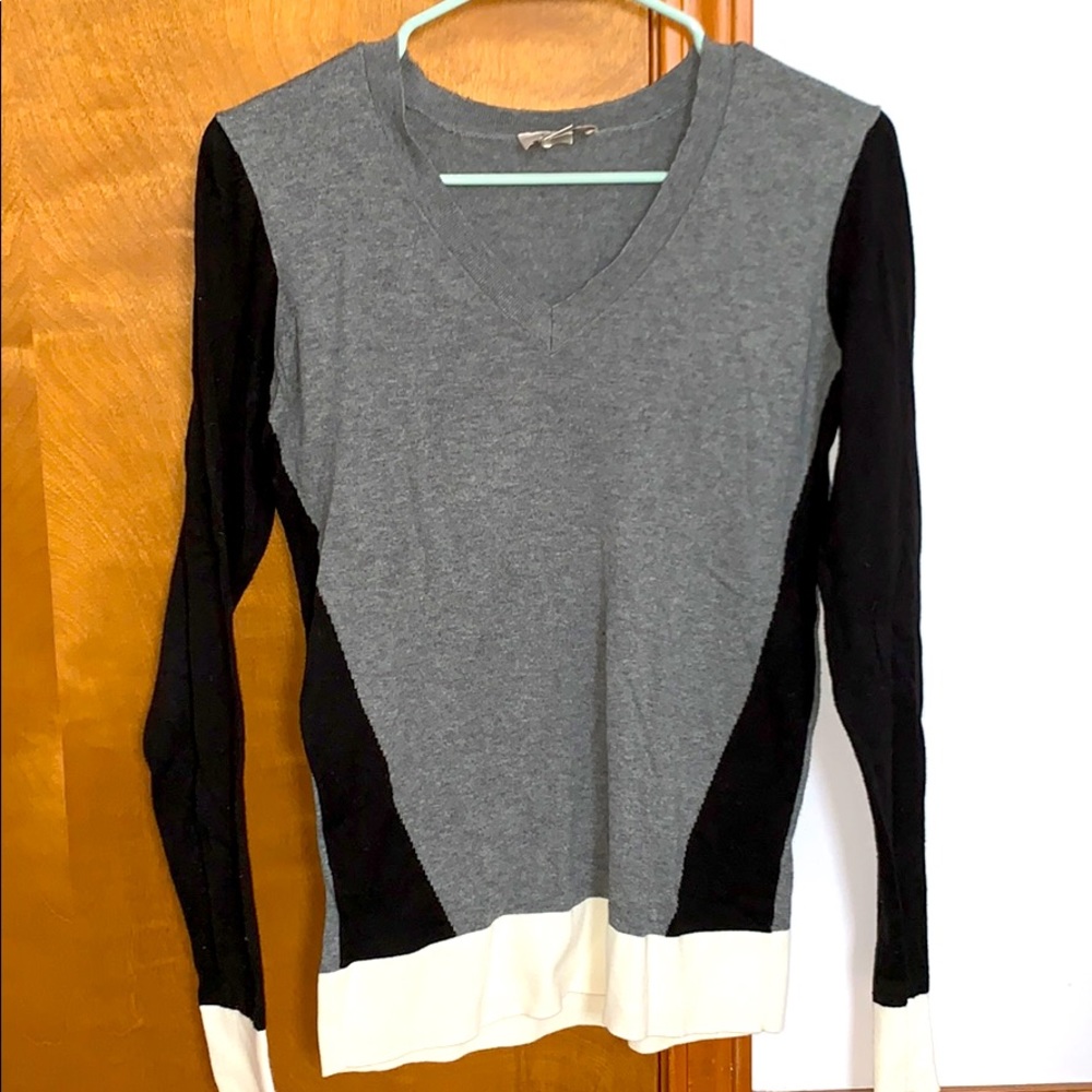 Loft tri-color sweater